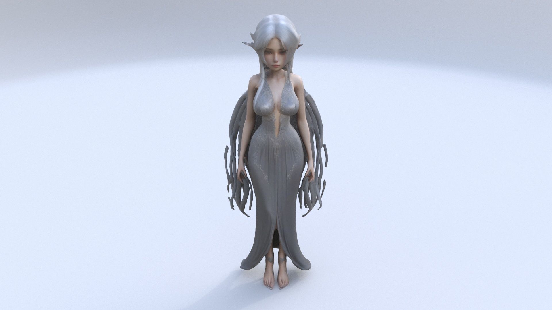 Elven Beauty 3D model_1