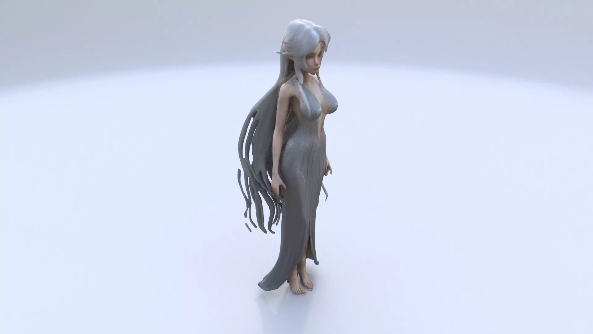 Elven Beauty 3D model_0