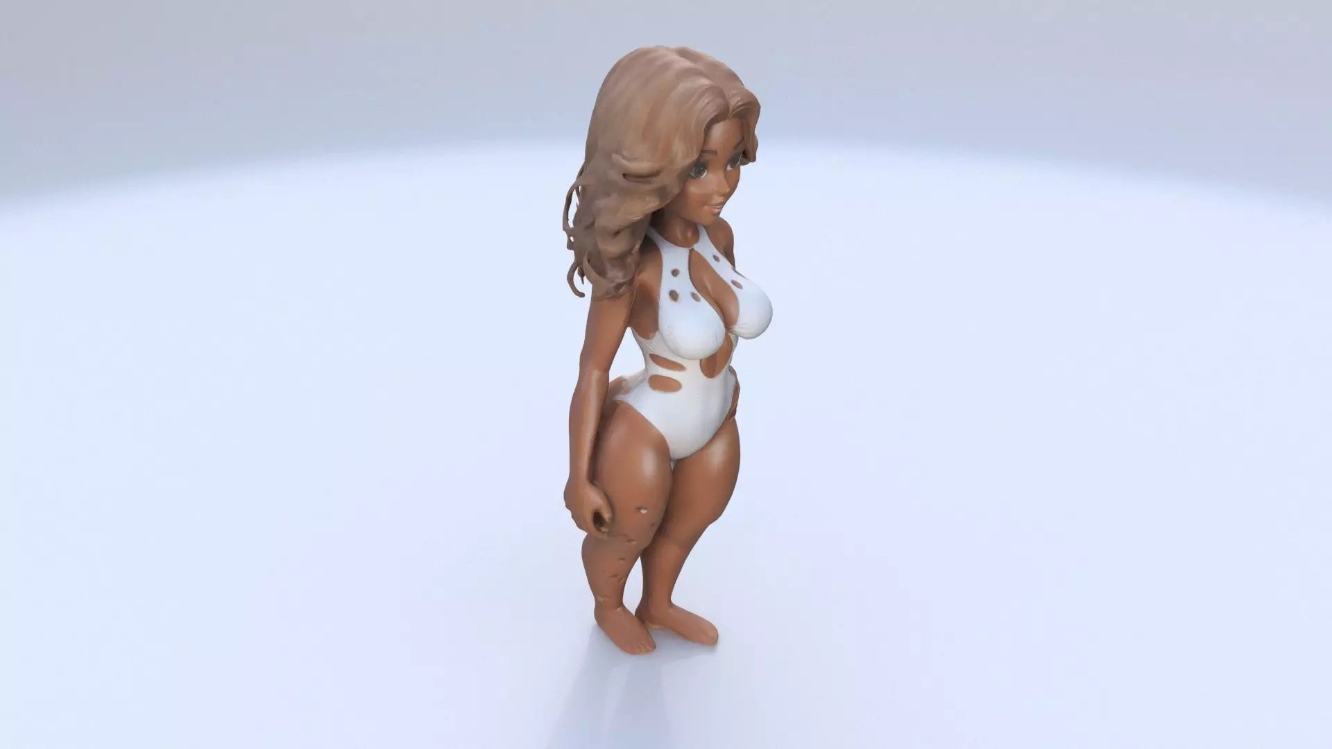 French Riviera Goddess 3D model