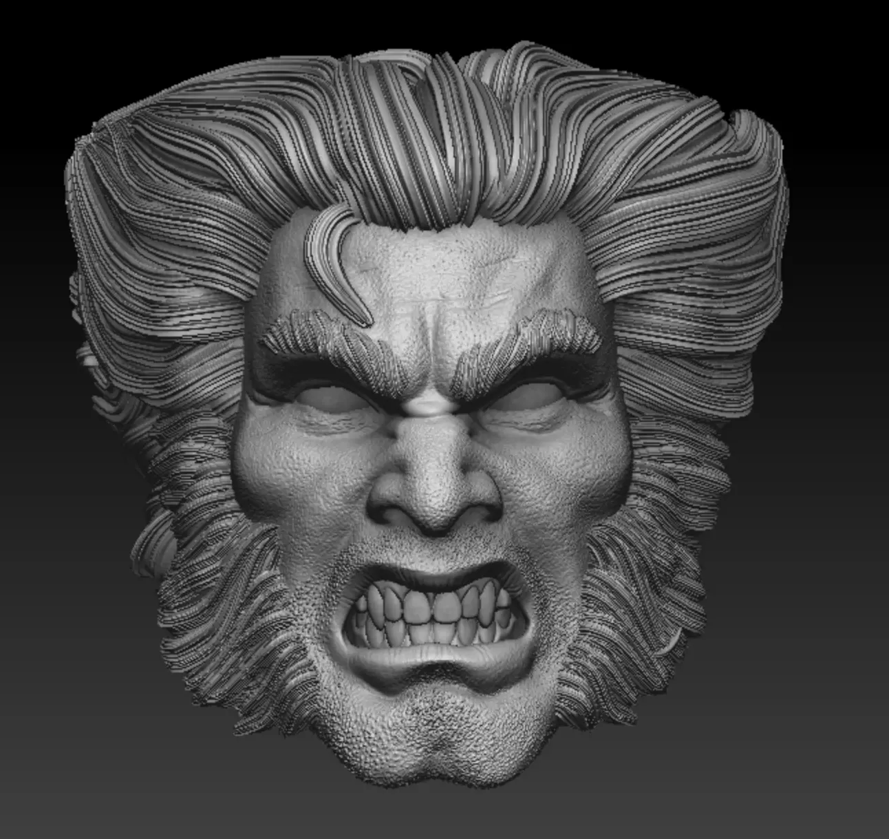 Wolverine Logan X Men Headsculpt 3D print model
