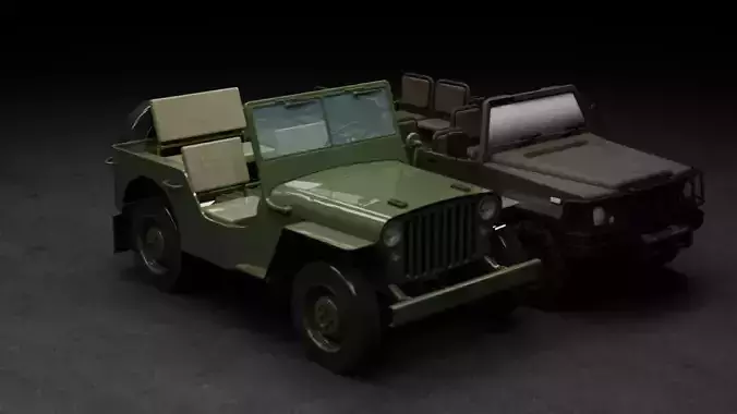JEEP CAR WAR 3D model