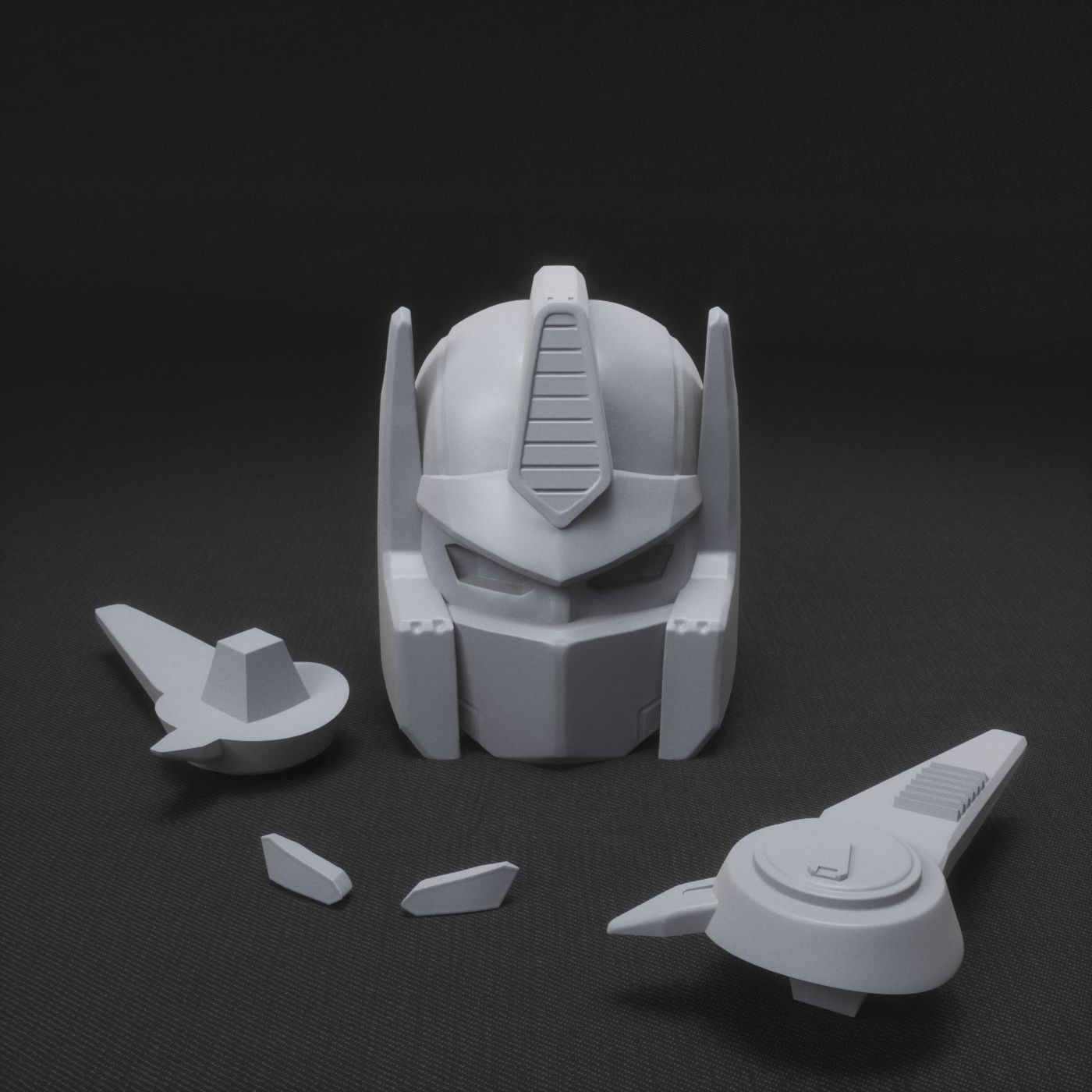 OPTIMUS PRIME G1 - magnet fridge head - 3D print model_4