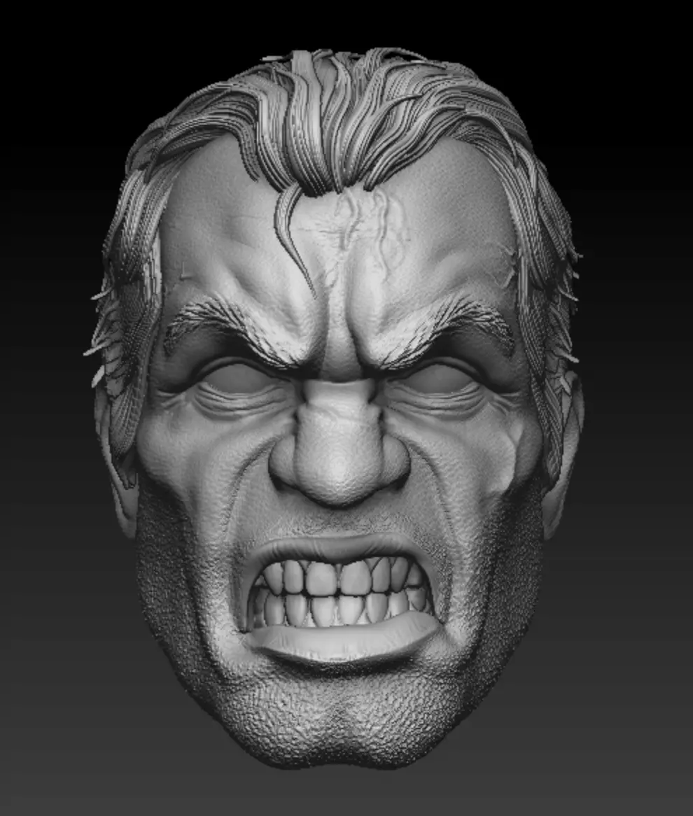 Punisher Frank Castle Angry Sculpt 3D print model_0