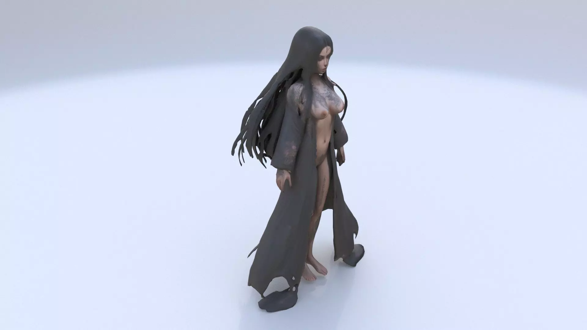 Mystic Sorceress 3D model_0