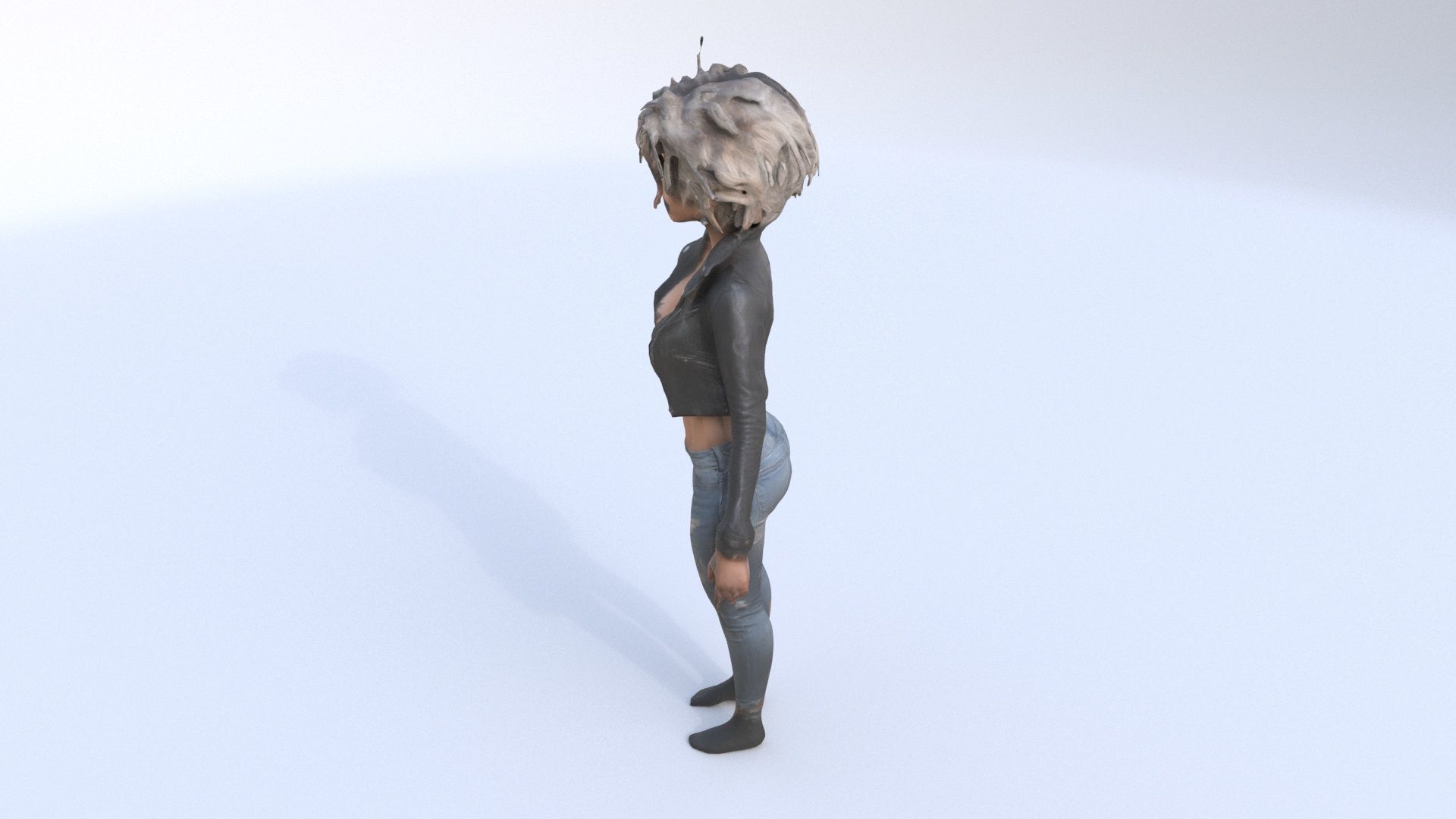 Rocker Chick 3D model_2