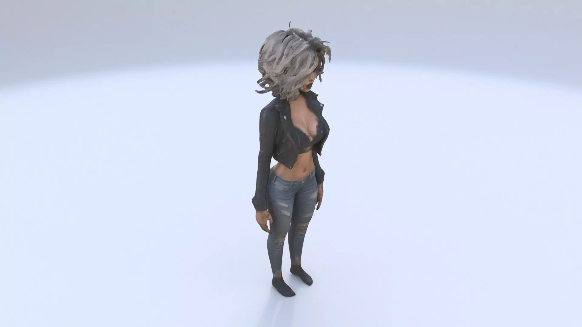 Rocker Chick 3D model_0