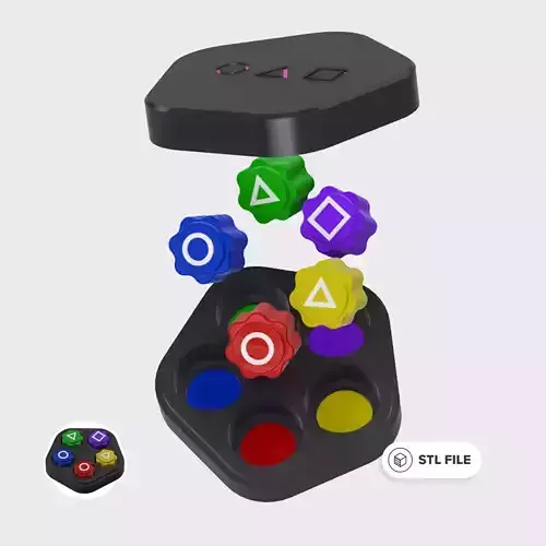 Squid Game Inspired Gonggi STL Set - Korean Jacks Game 3D print model