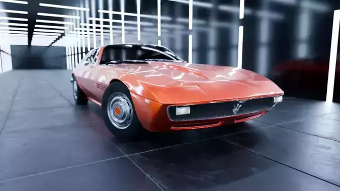 Maserati Ghibli 1976 Coupe Vintage Sports Car