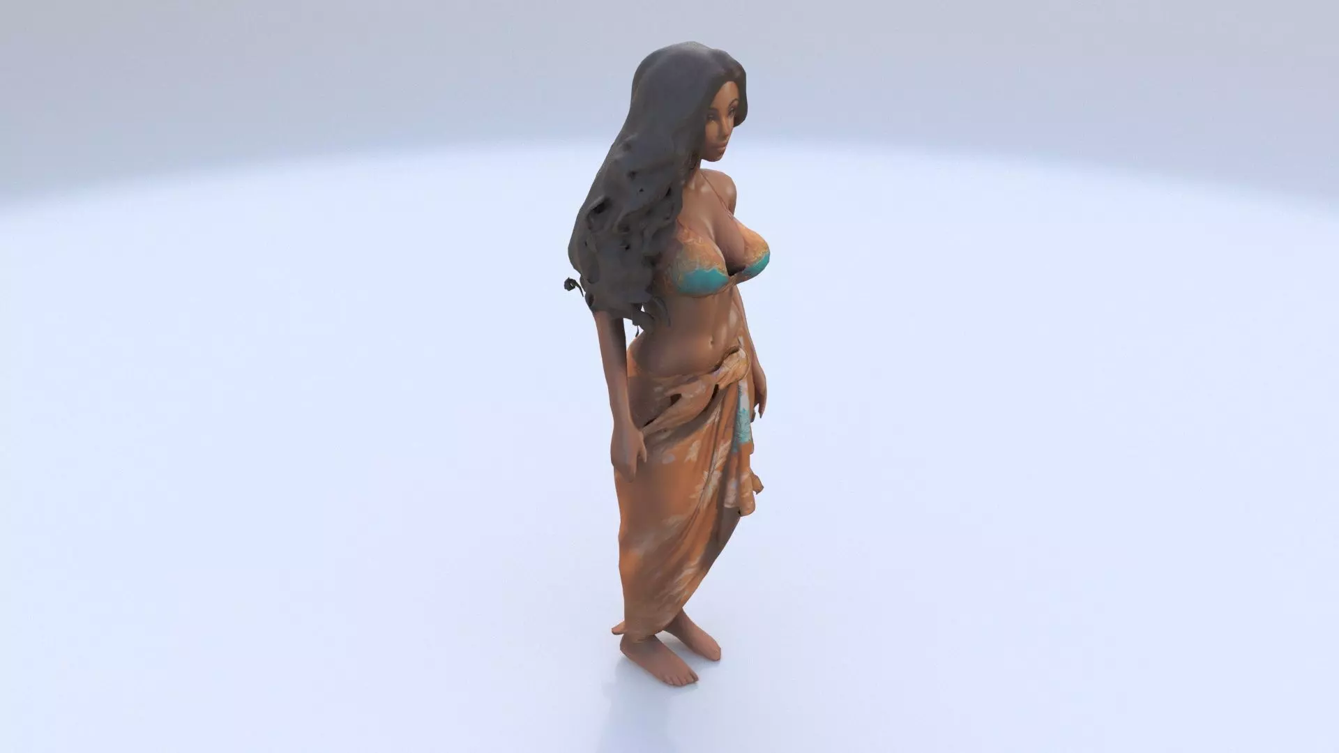 Tropical Beauty 3D model_0