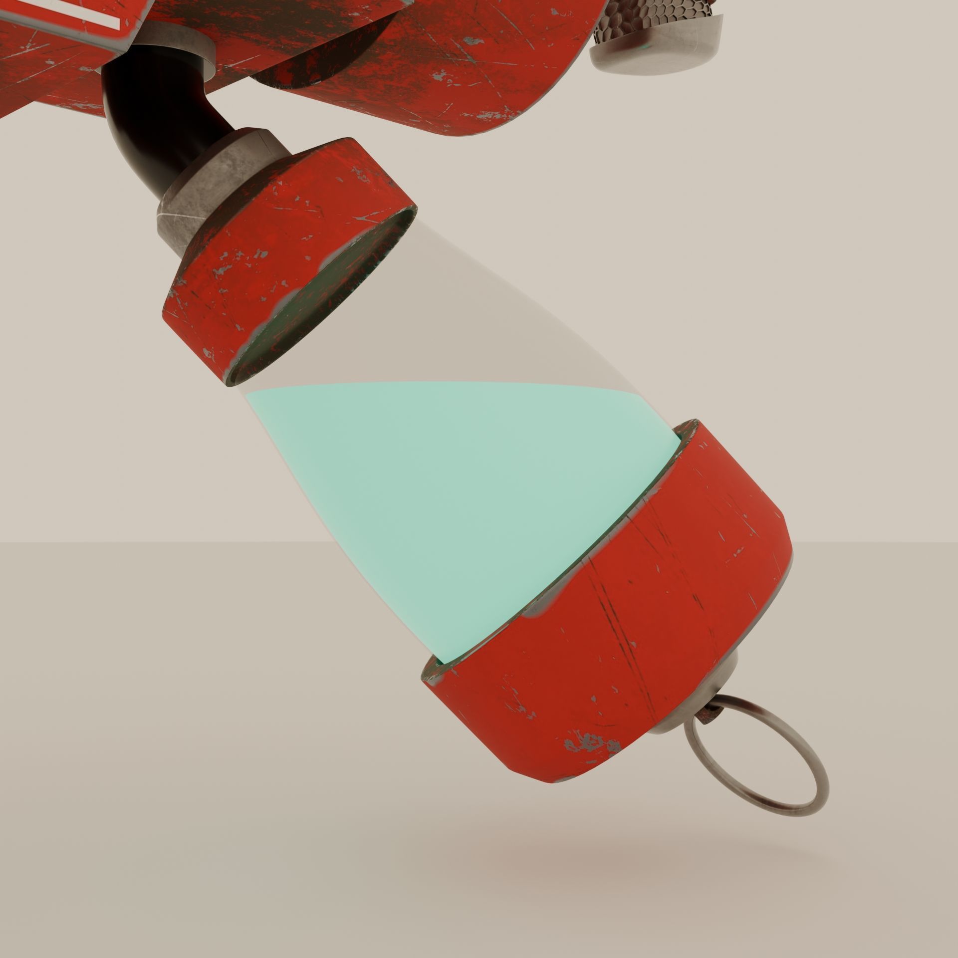 Tech-Gun Low-poly 3D model_3