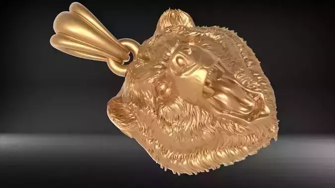 Angry Bear Pendant Jewelry