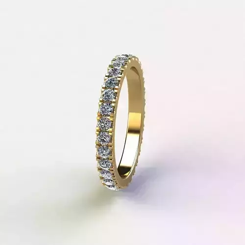 KADIN YUZUK 15 SIZE PIRLANTALI 3DM STL OBJ FBX 3D BASKI MODELI 3D print model