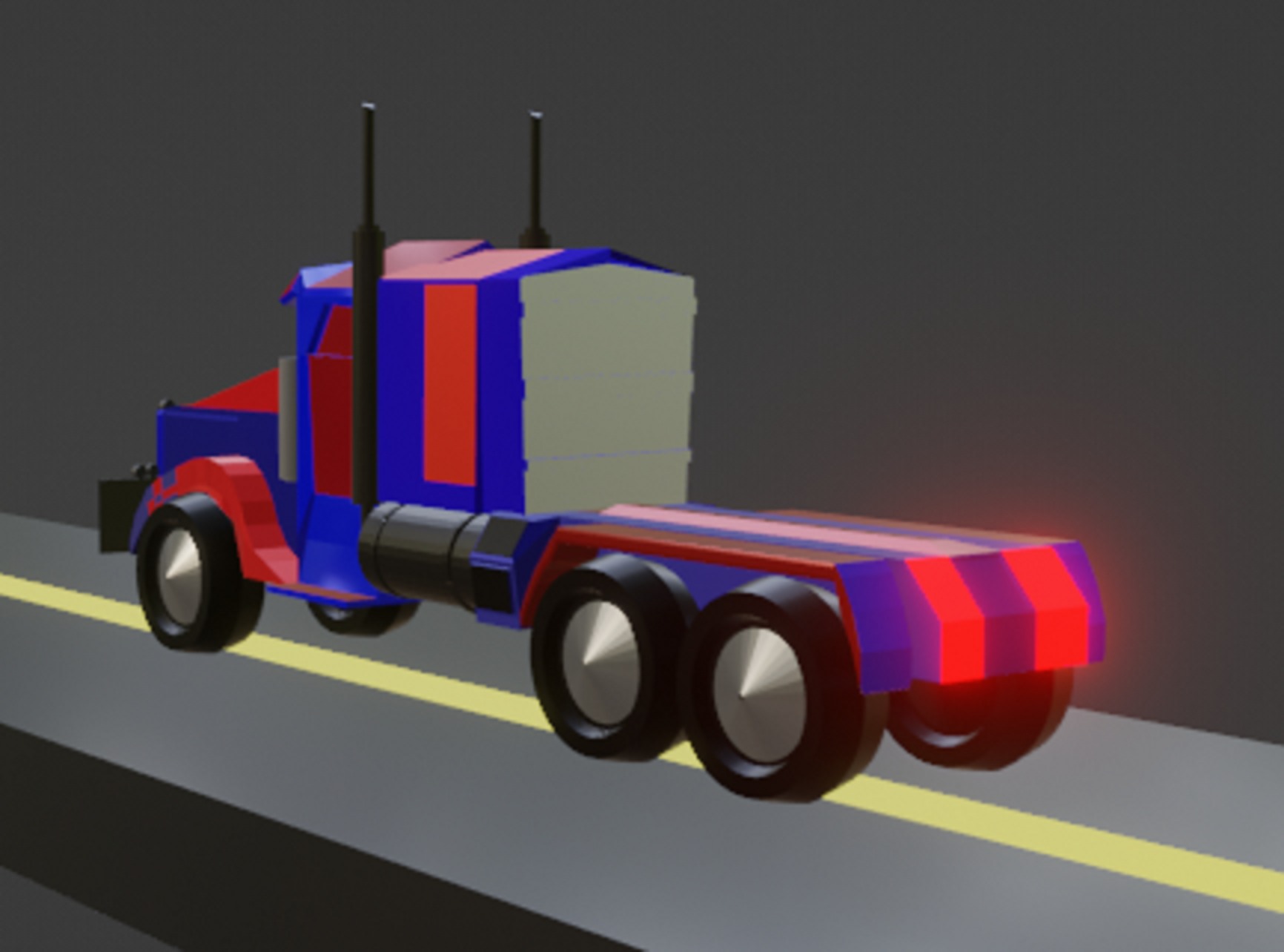 Transforme Optimus Prime 3D model_2