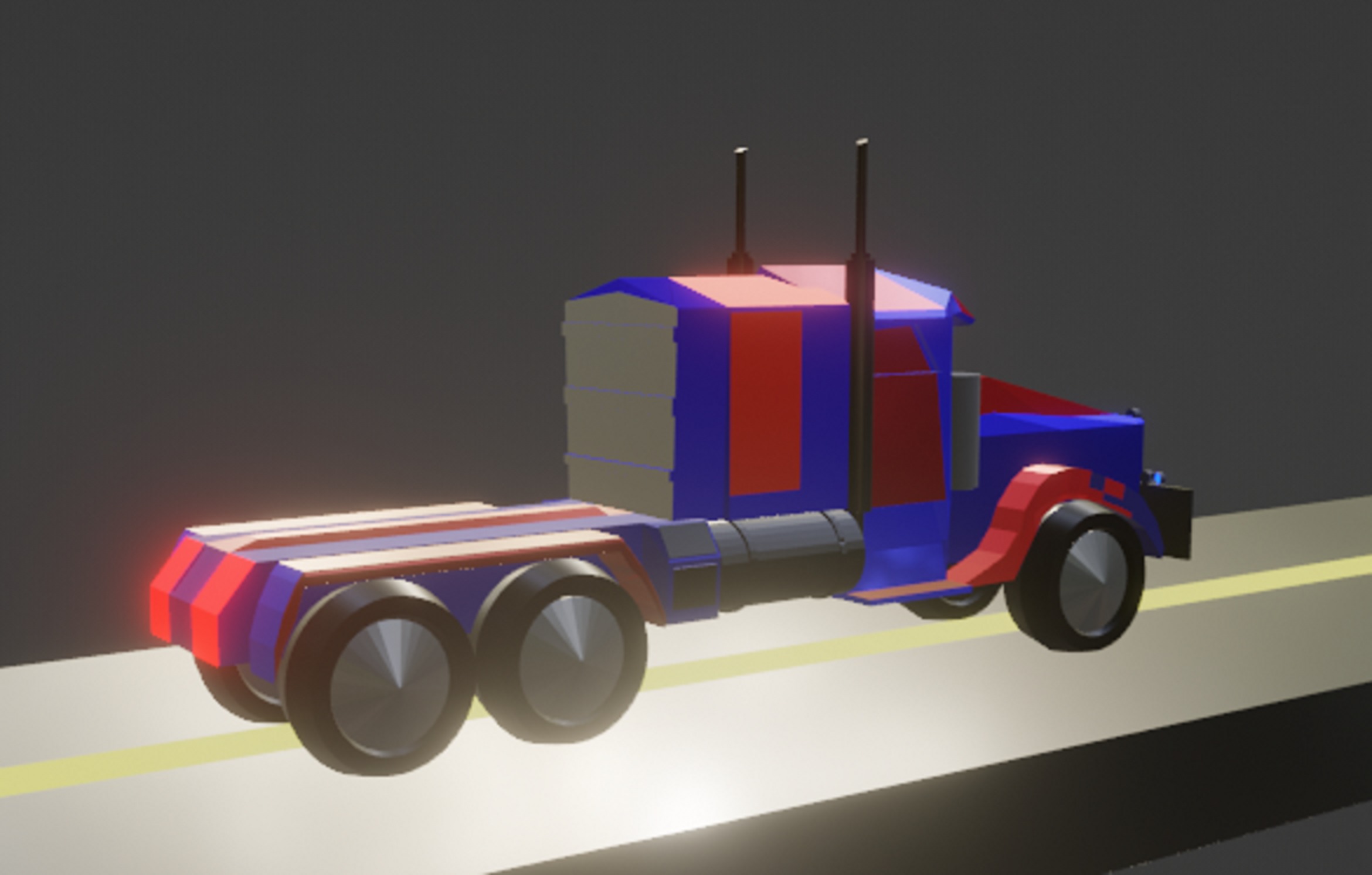 Transforme Optimus Prime 3D model_3