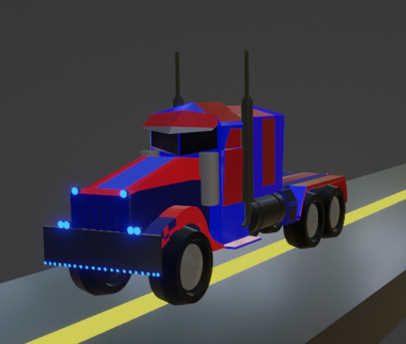 Transforme Optimus Prime 3D model_1