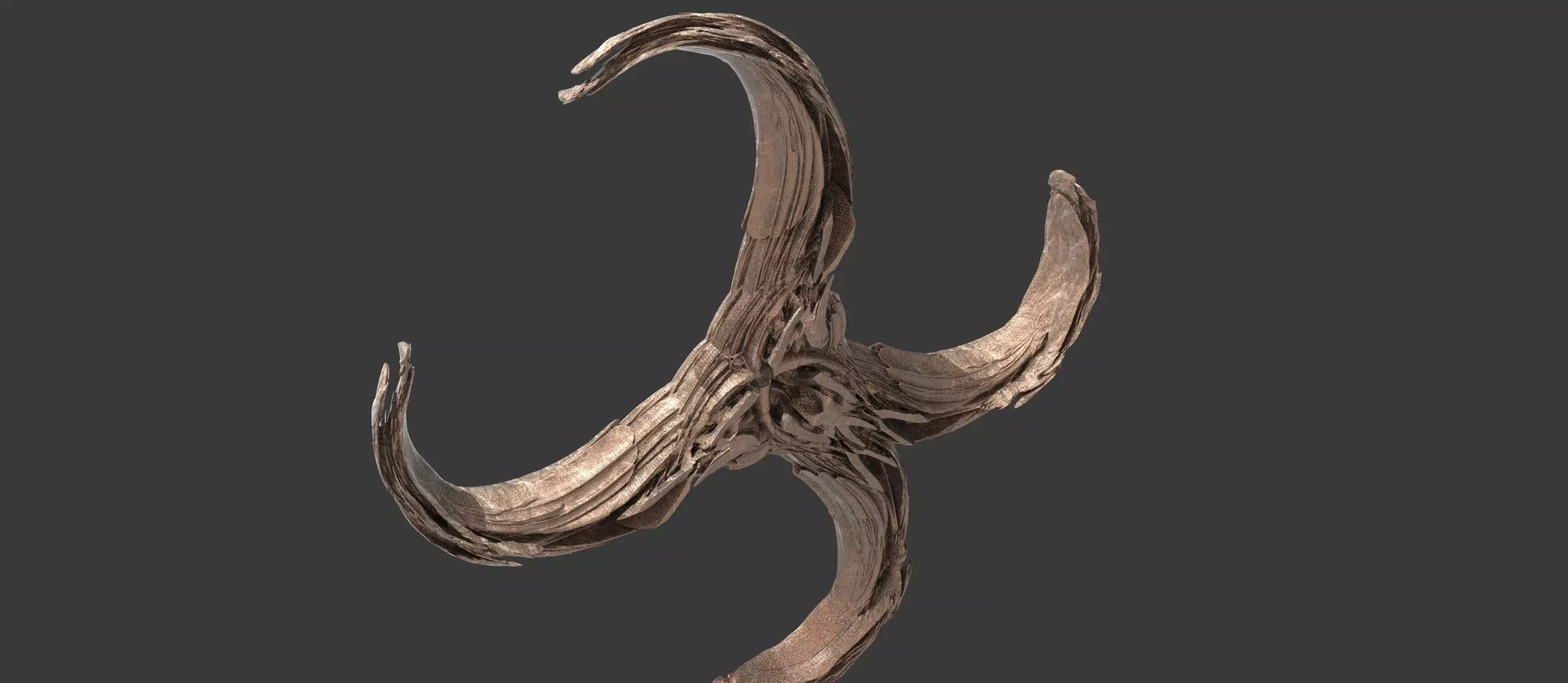 Ancient Pre History Horns 2  3D model_0