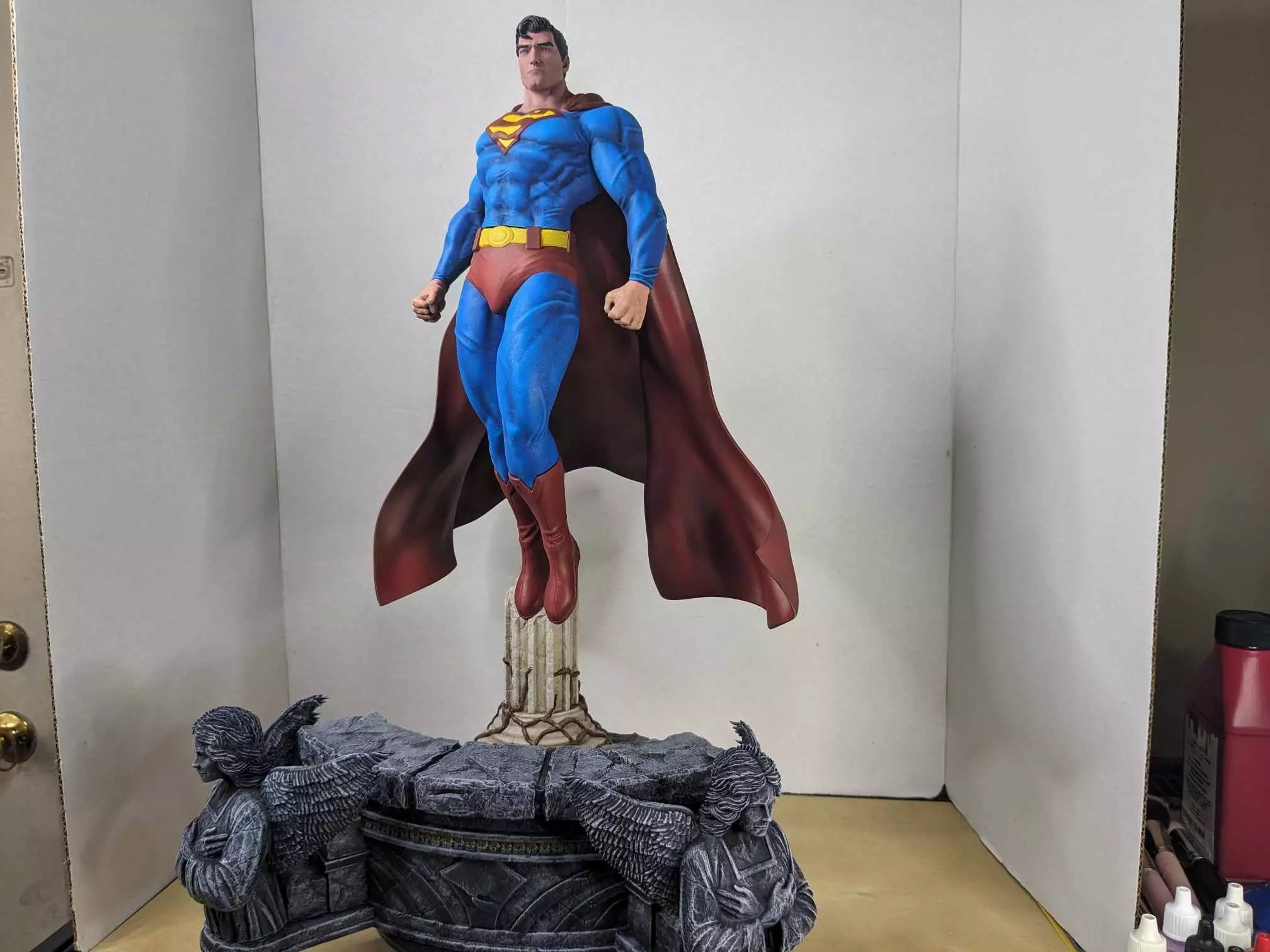 Superman Hush Statue - 3D Print File STL 3D print model_0