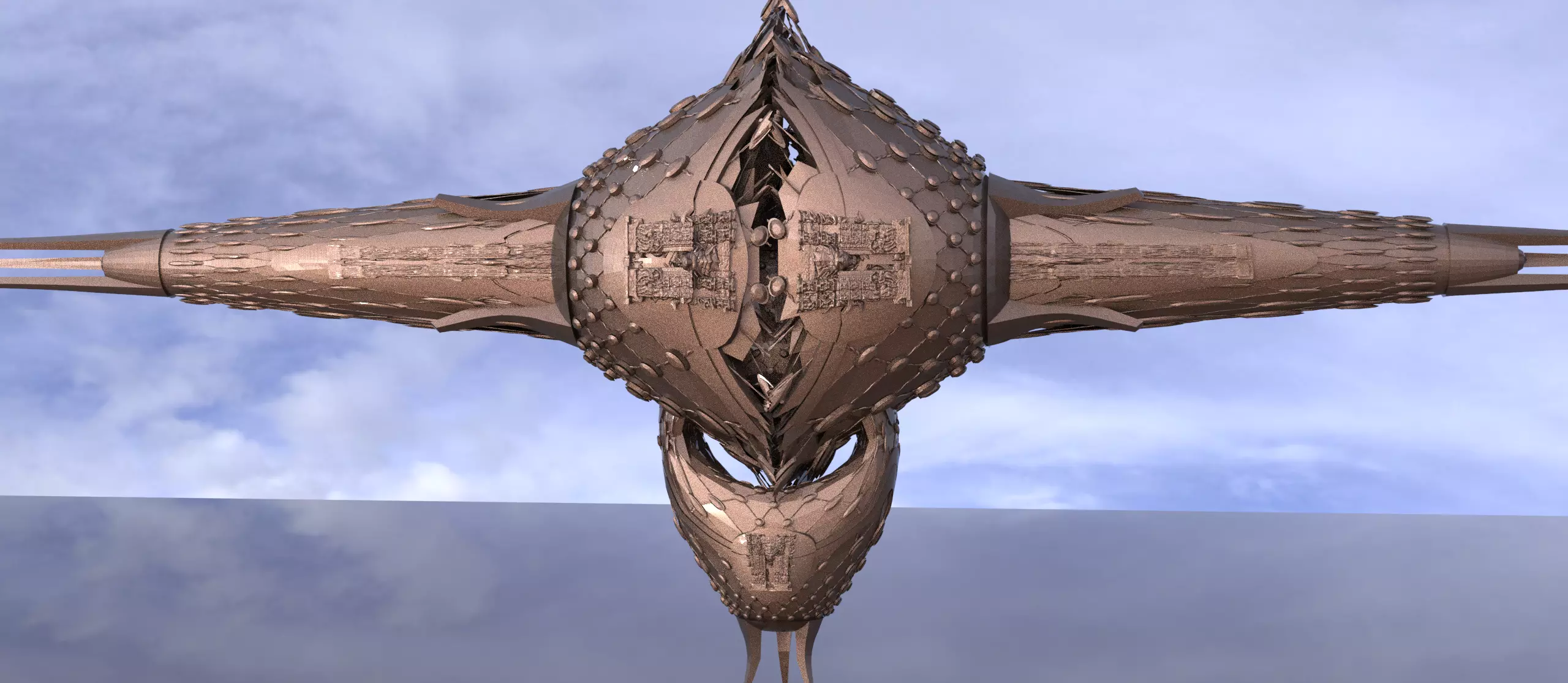 Deep sea Dreadnought ship 3 3D model_0