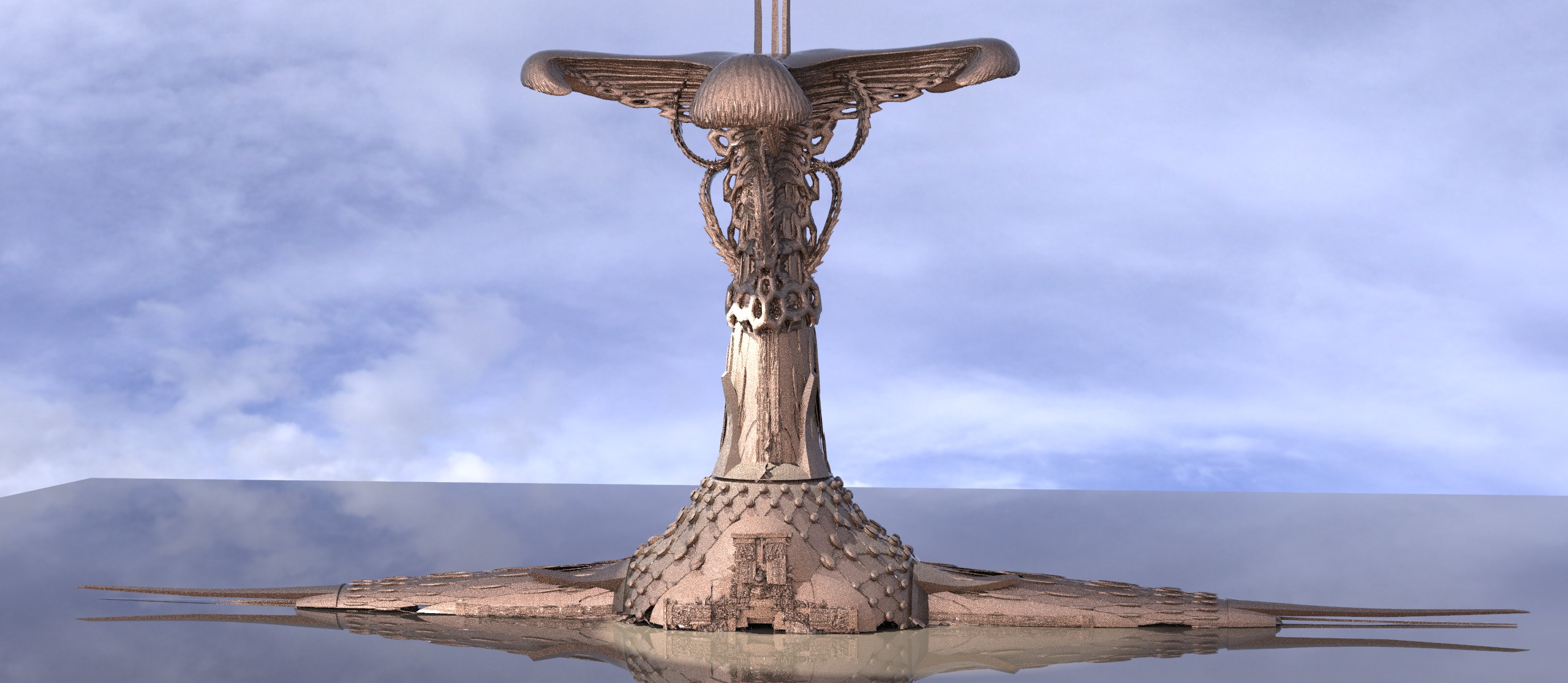 Deep sea Dreadnought ship 5  3D model_1