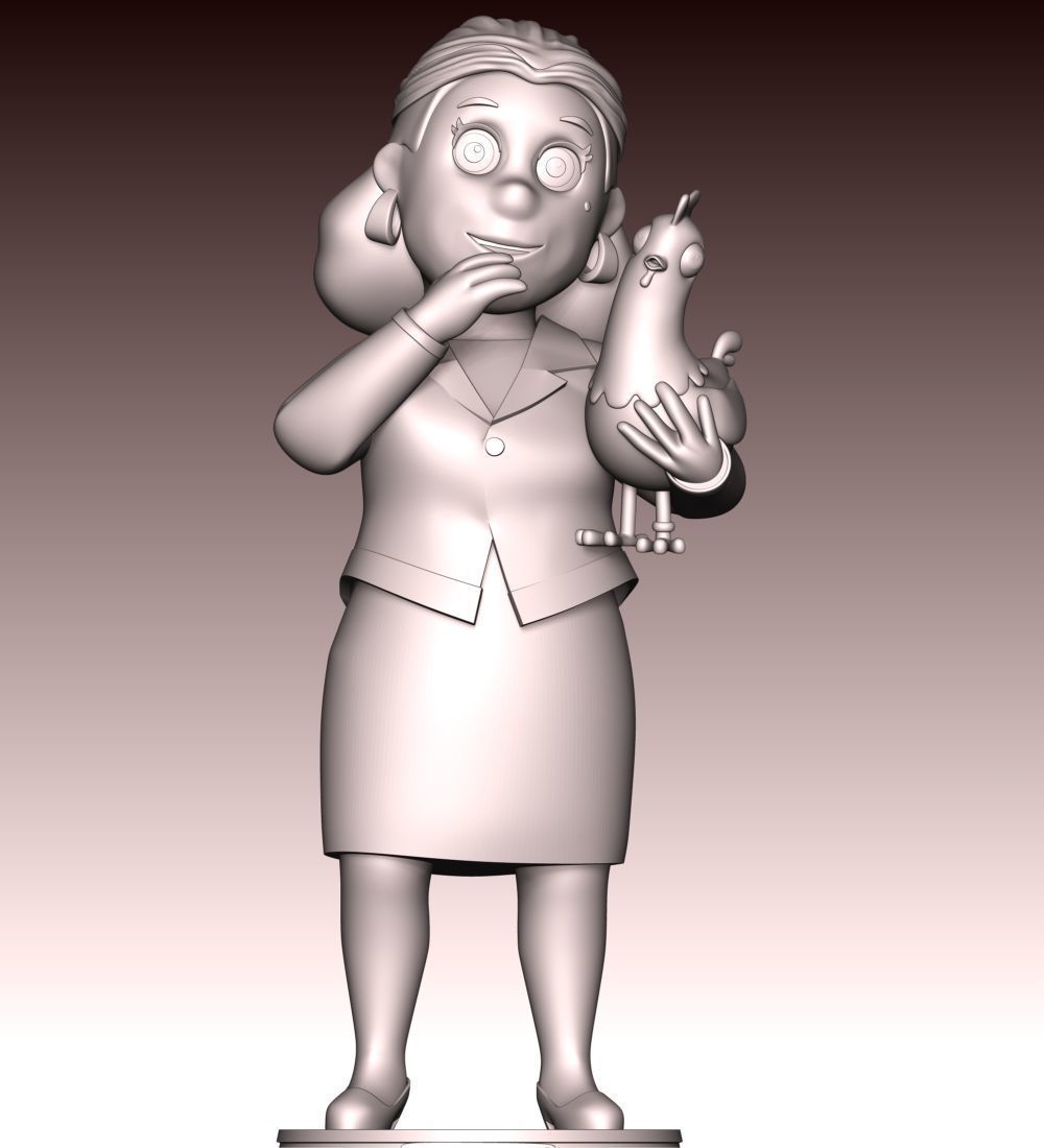 Mayor Goodway And Chickaletta - Paw Patrol 3D print model_10