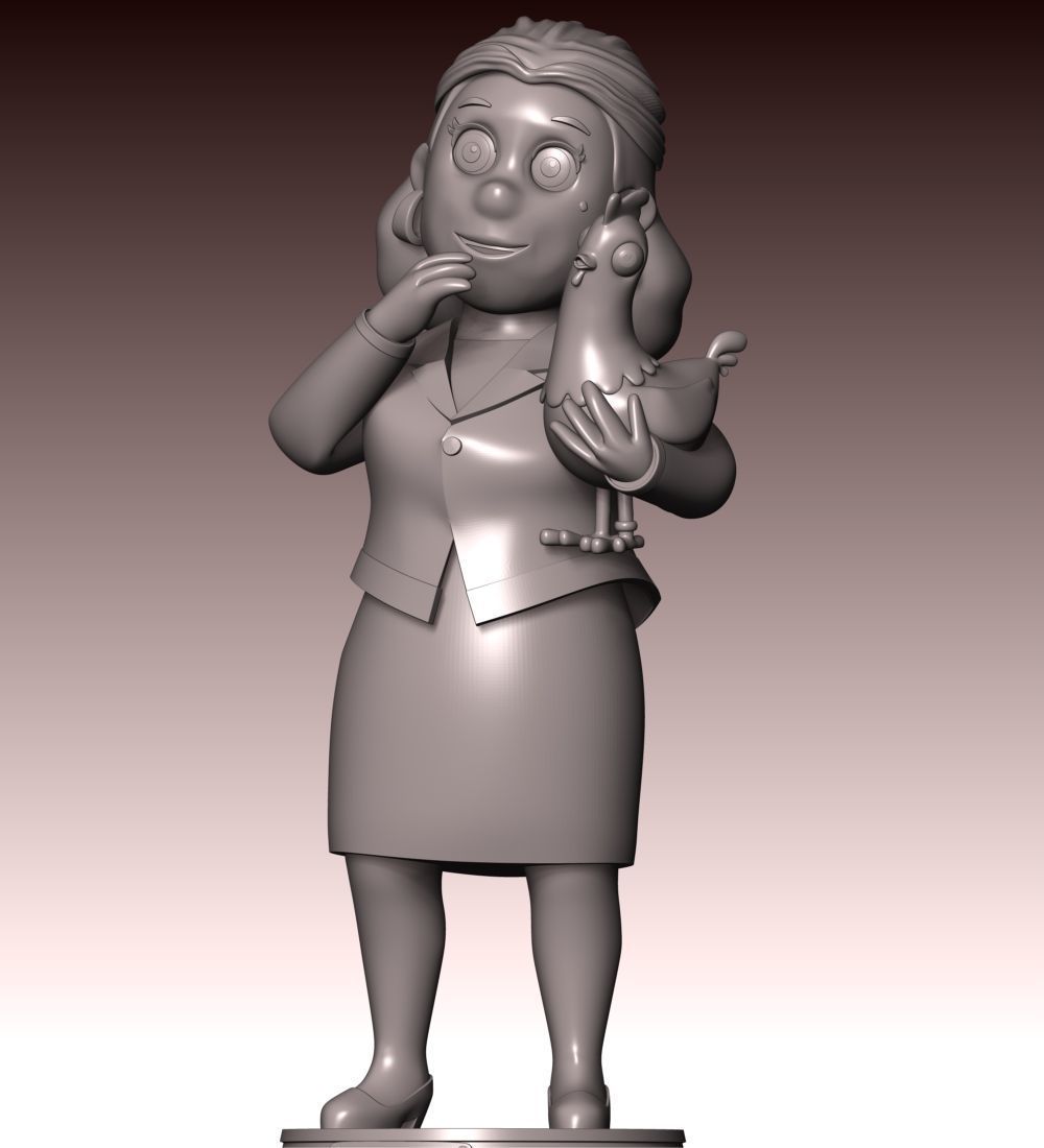 Mayor Goodway And Chickaletta - Paw Patrol 3D print model_3