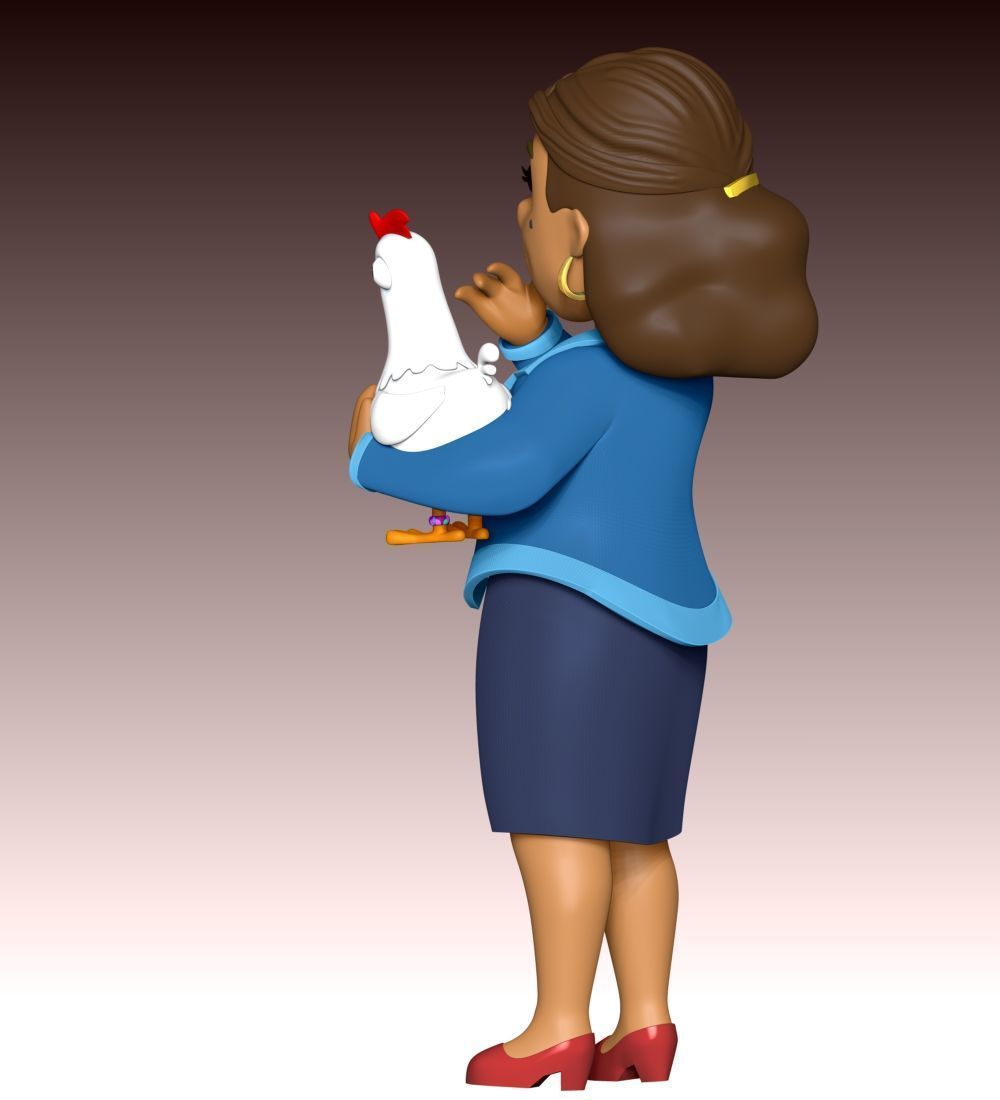 Mayor Goodway And Chickaletta - Paw Patrol 3D print model_8