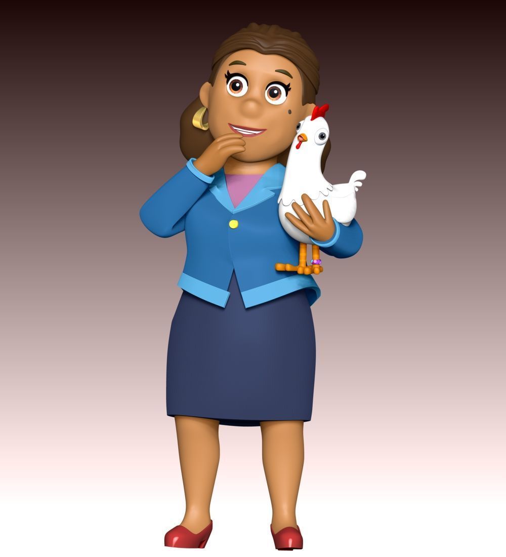 Mayor Goodway And Chickaletta - Paw Patrol 3D print model_2