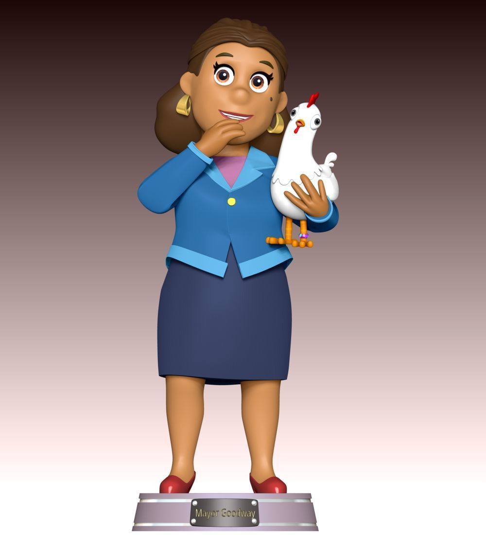 Mayor Goodway And Chickaletta - Paw Patrol 3D print model_1