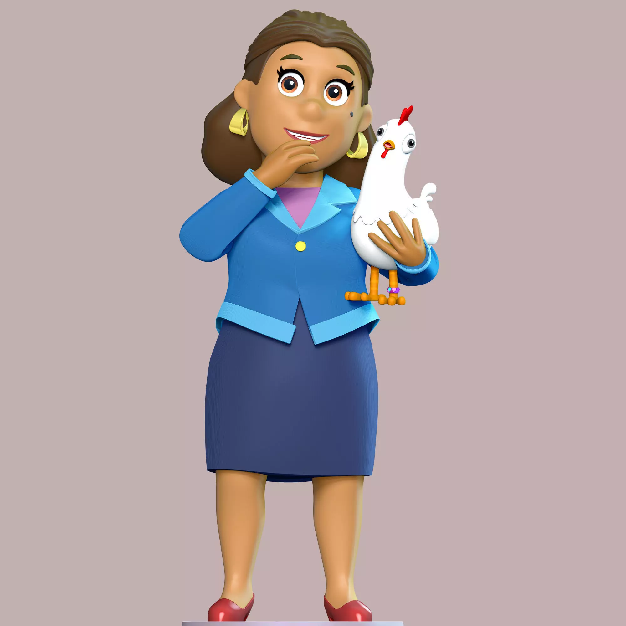 Mayor Goodway And Chickaletta - Paw Patrol 3D print model_0