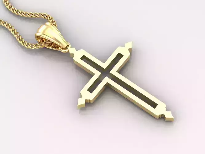 Jesus Christ Cross Pendant Print 4CP054