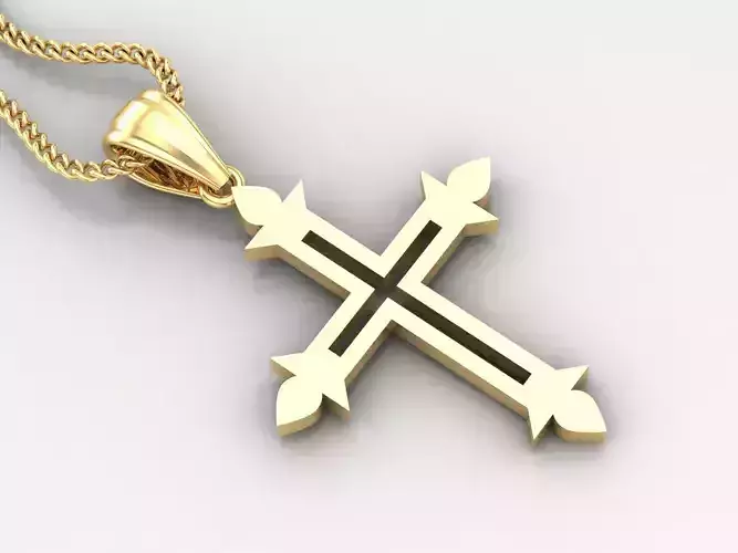 Jesus Christ Cross Pendant Print 4CP021