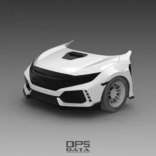 CIVIC TYPE R FK8 Front Exterior Surface Model - 3D Laser-Scanned