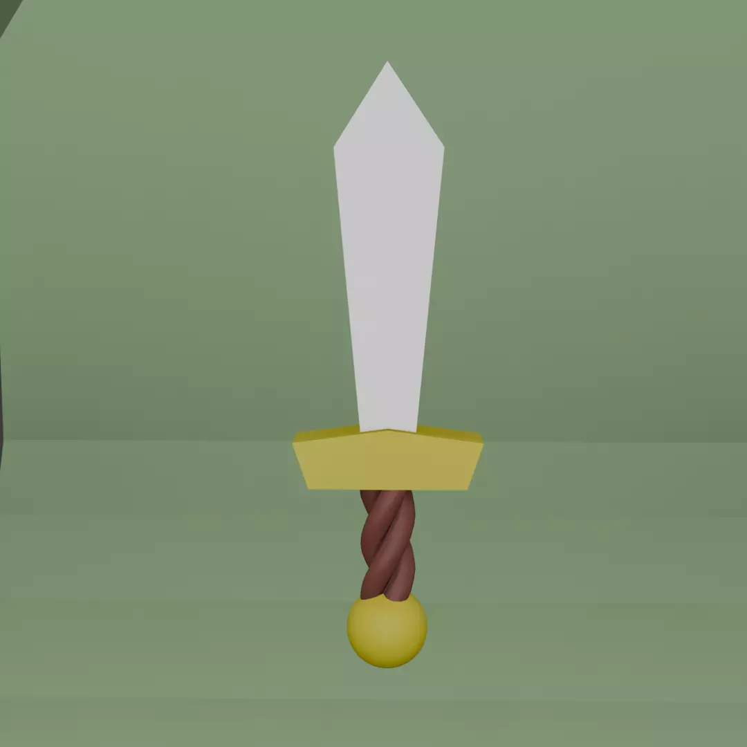 3D Modeling Sword - Low Poly Free low-poly 3D model