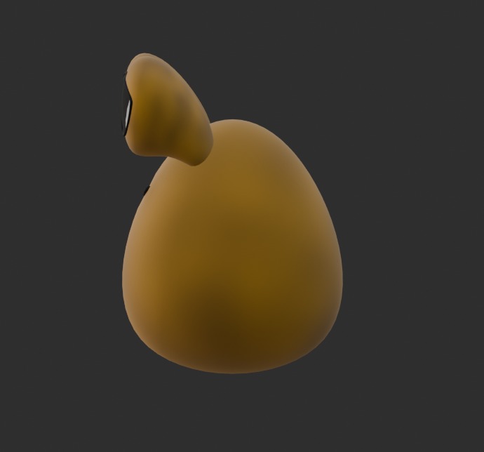 Pou - happy pou sad pou Low-poly 3D model_4