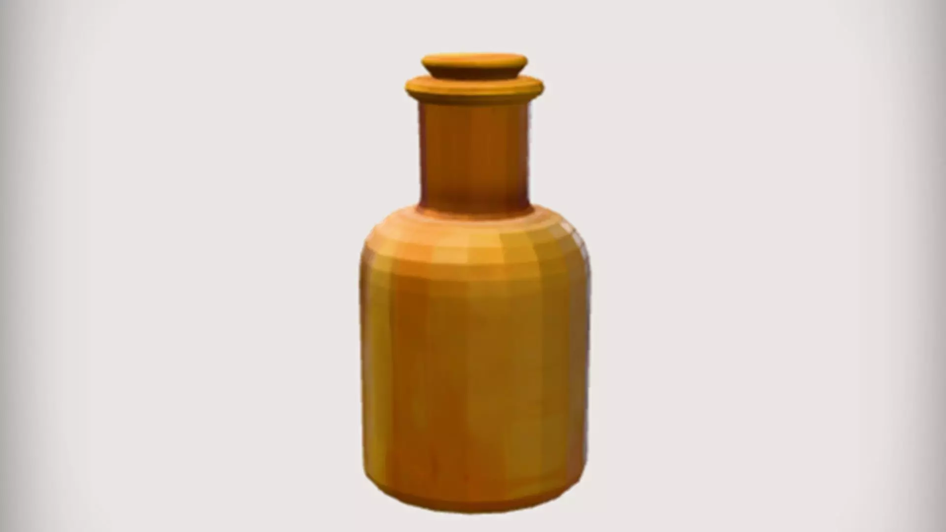 Wooden Bottle Game Ready 3D Model 3D model_0