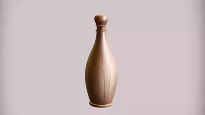 wooden bowling pin 