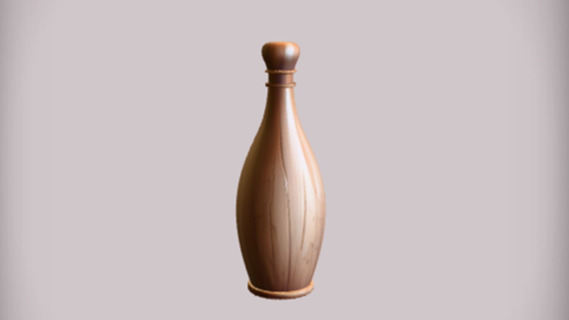 wooden bowling pin 3D model_4