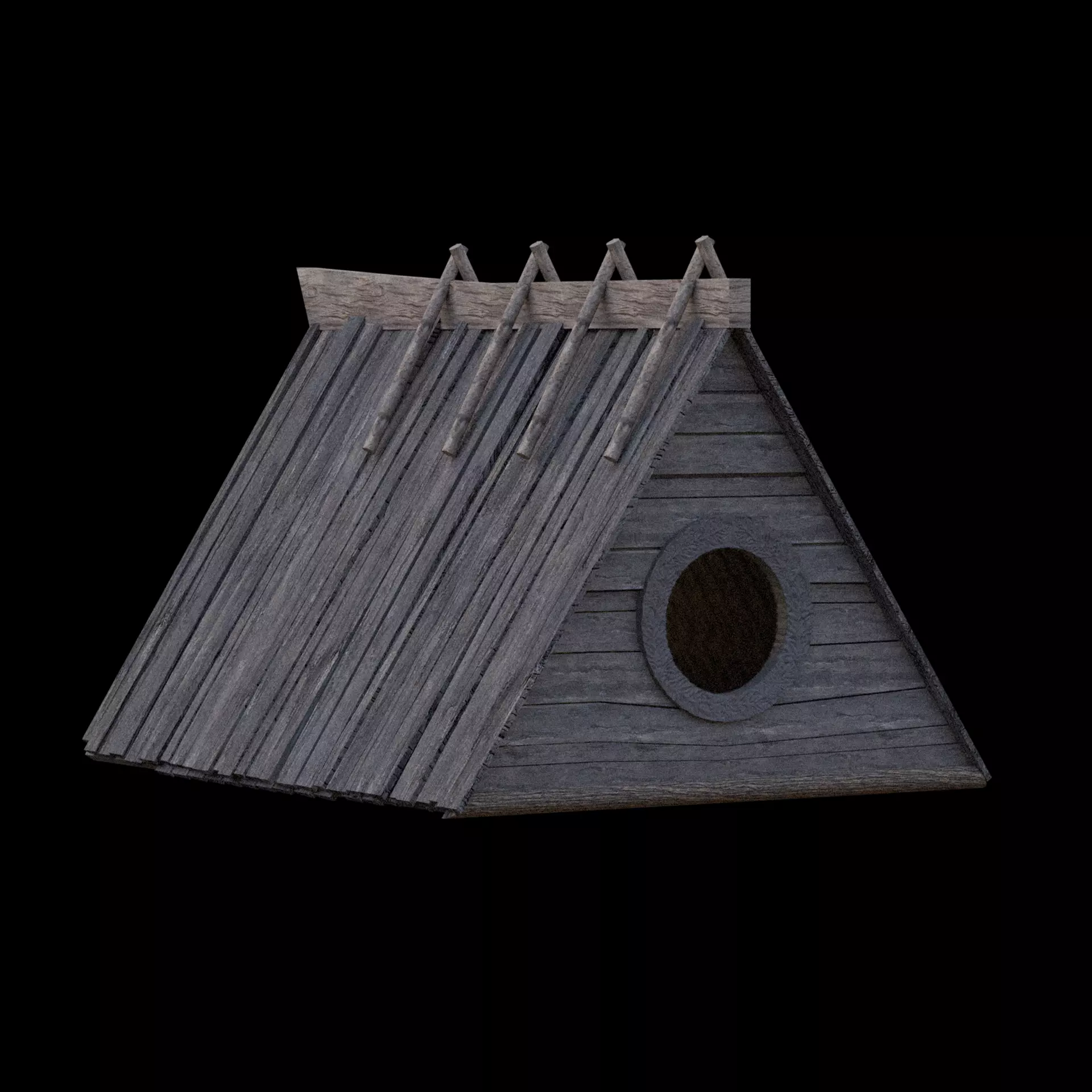 Viking hut Free 3D model