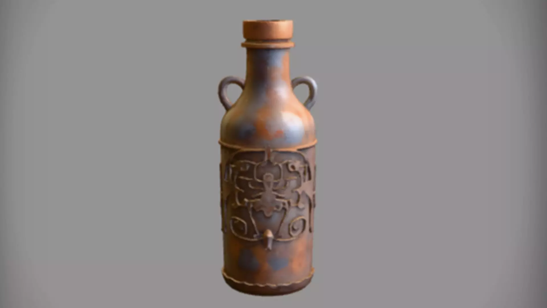 antique decorative bottle 3D Game Ready Model 3D model_0