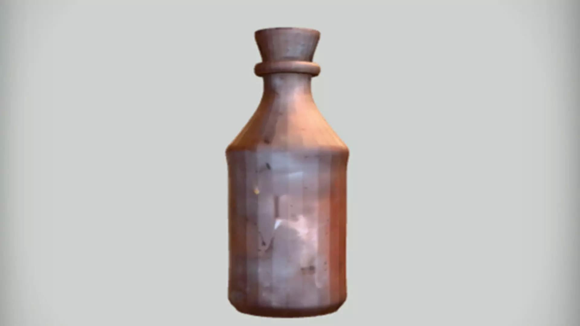 Ancient clay bottle 3D Game Ready Model 3D model_0