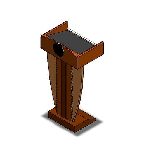 3D Model of Podium Speech Free 3D print model