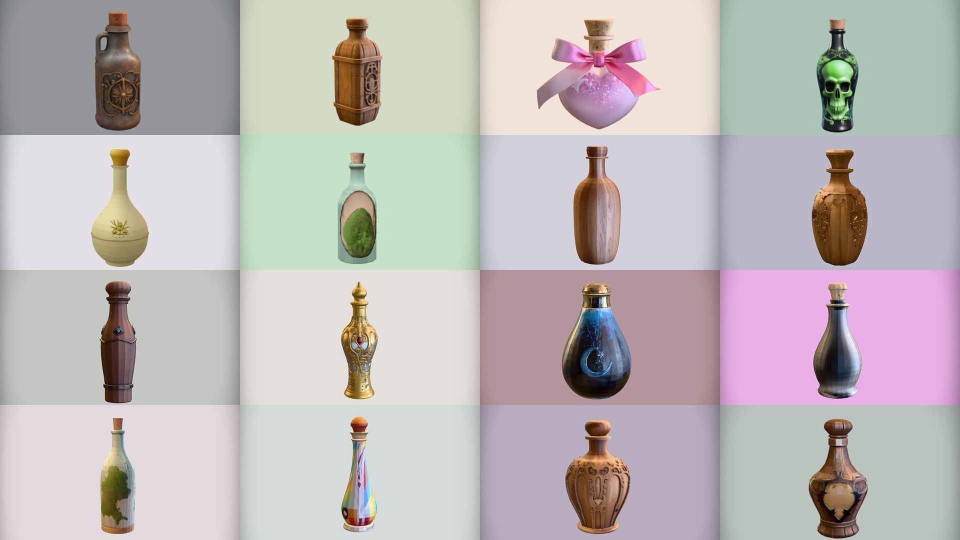Comprehensive 3D model of Bottle Collection for Games Ready _13