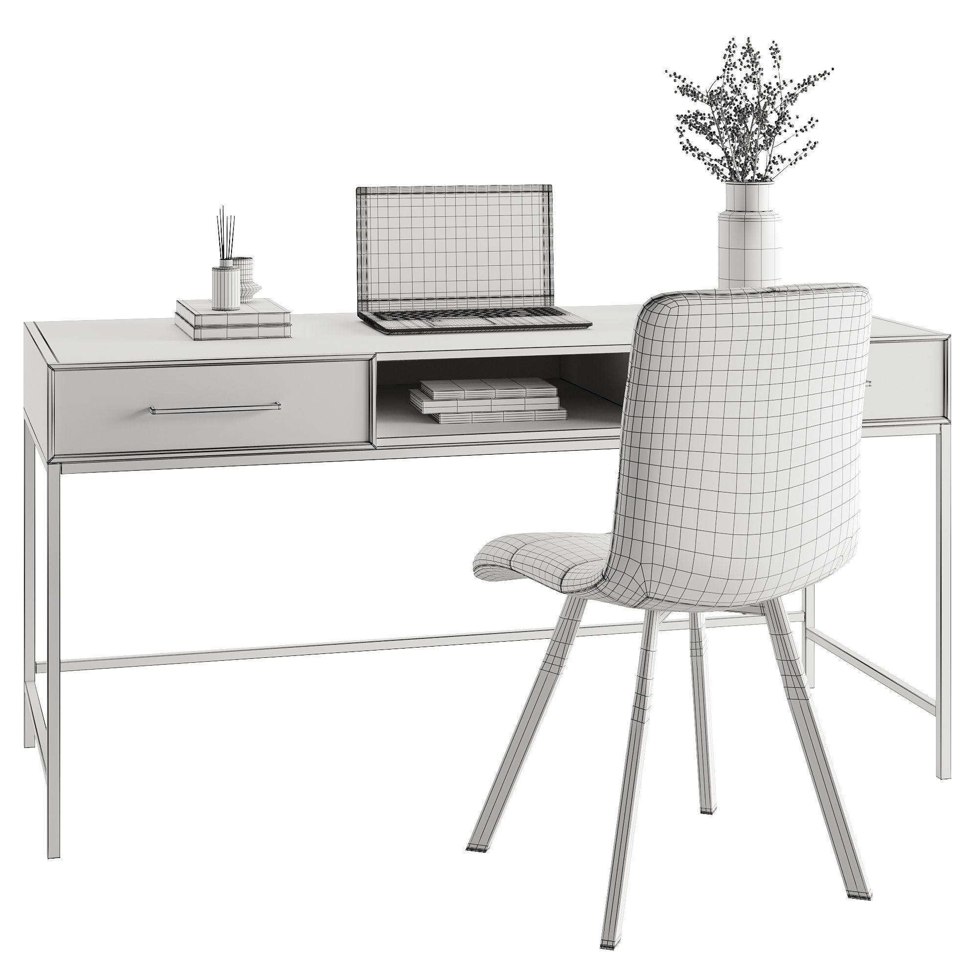 Writing table Nicole 3D model_2
