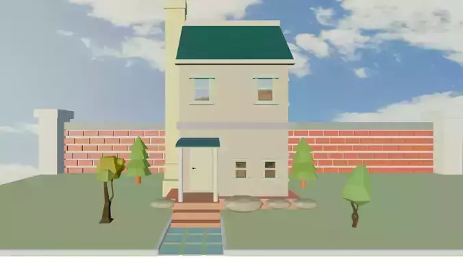 Low Poly House Model