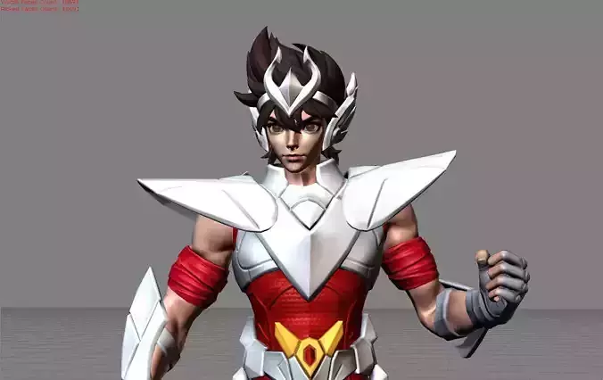 Badang Pegasus Seiya Low-poly 3D model
