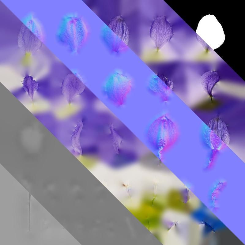 Anydrafts Delphinium elatum Flower 10 Texture_8