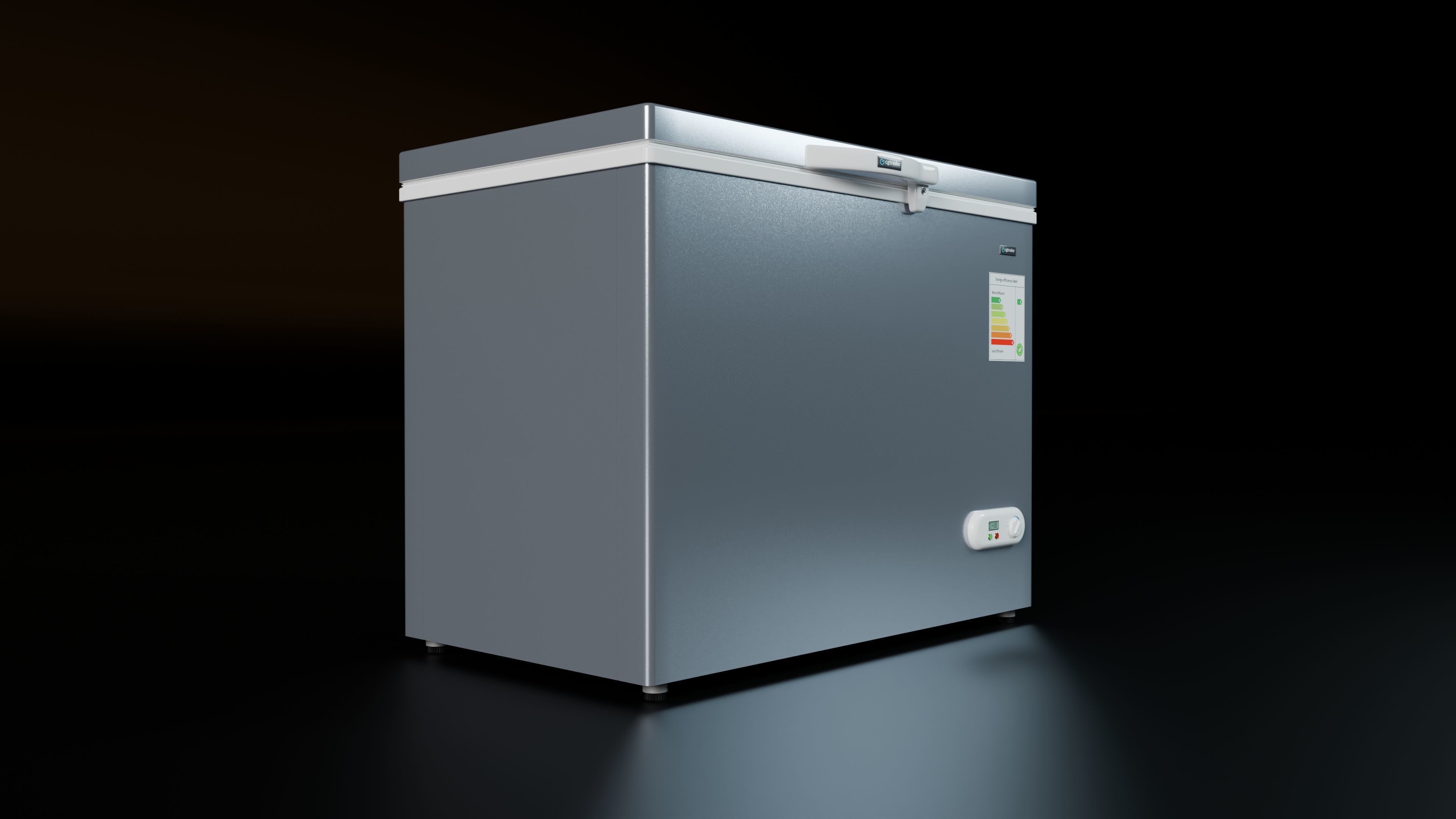 Chest Freezer 3D model_2