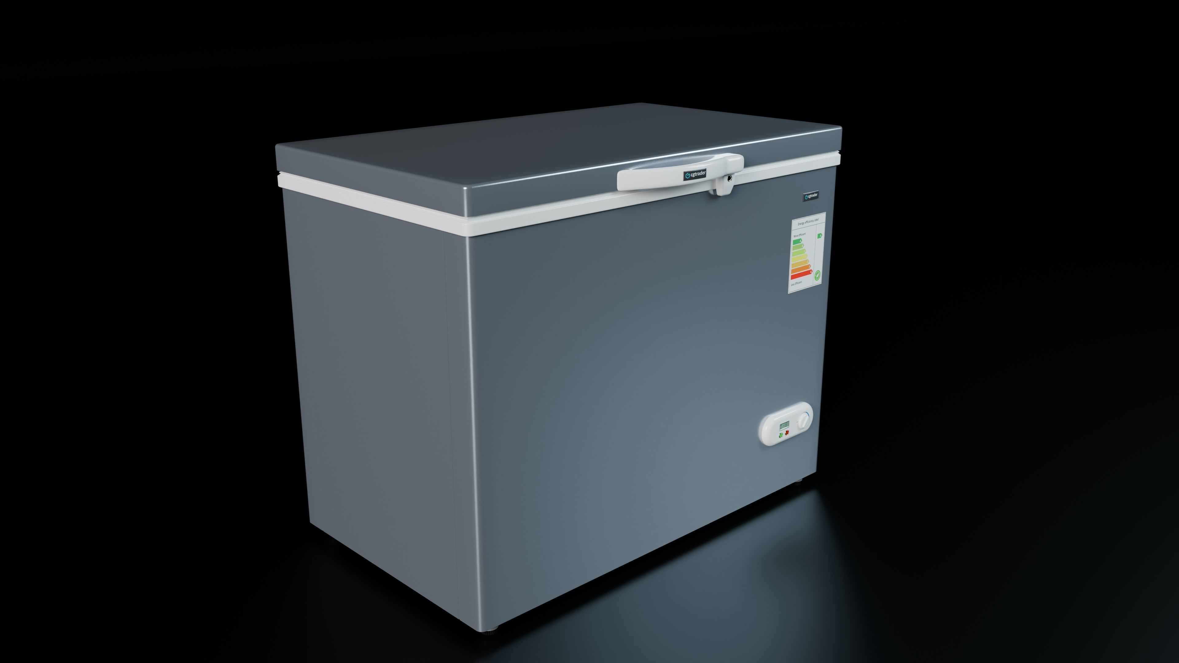 Chest Freezer 3D model_3