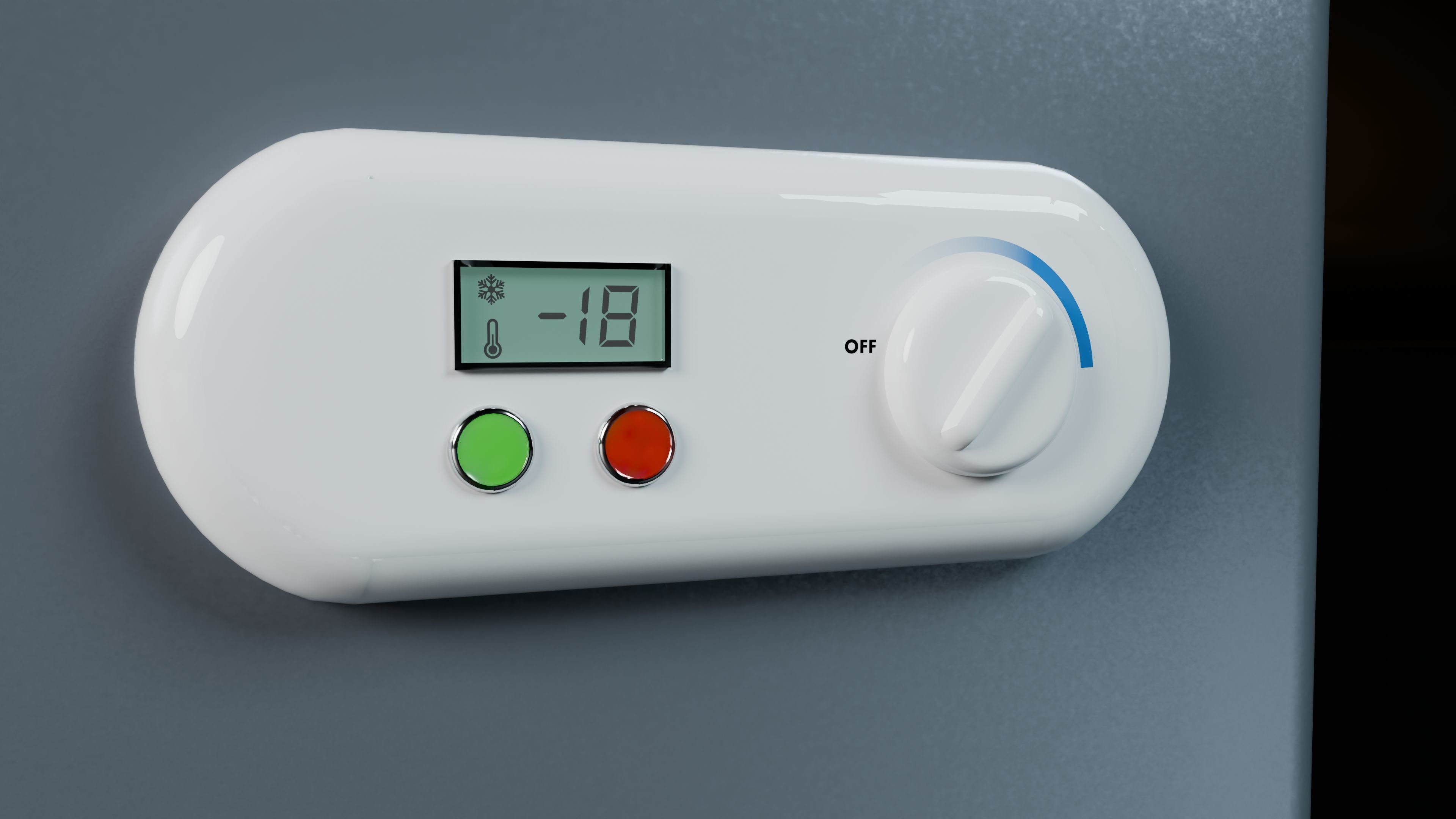 Chest Freezer 3D model_6
