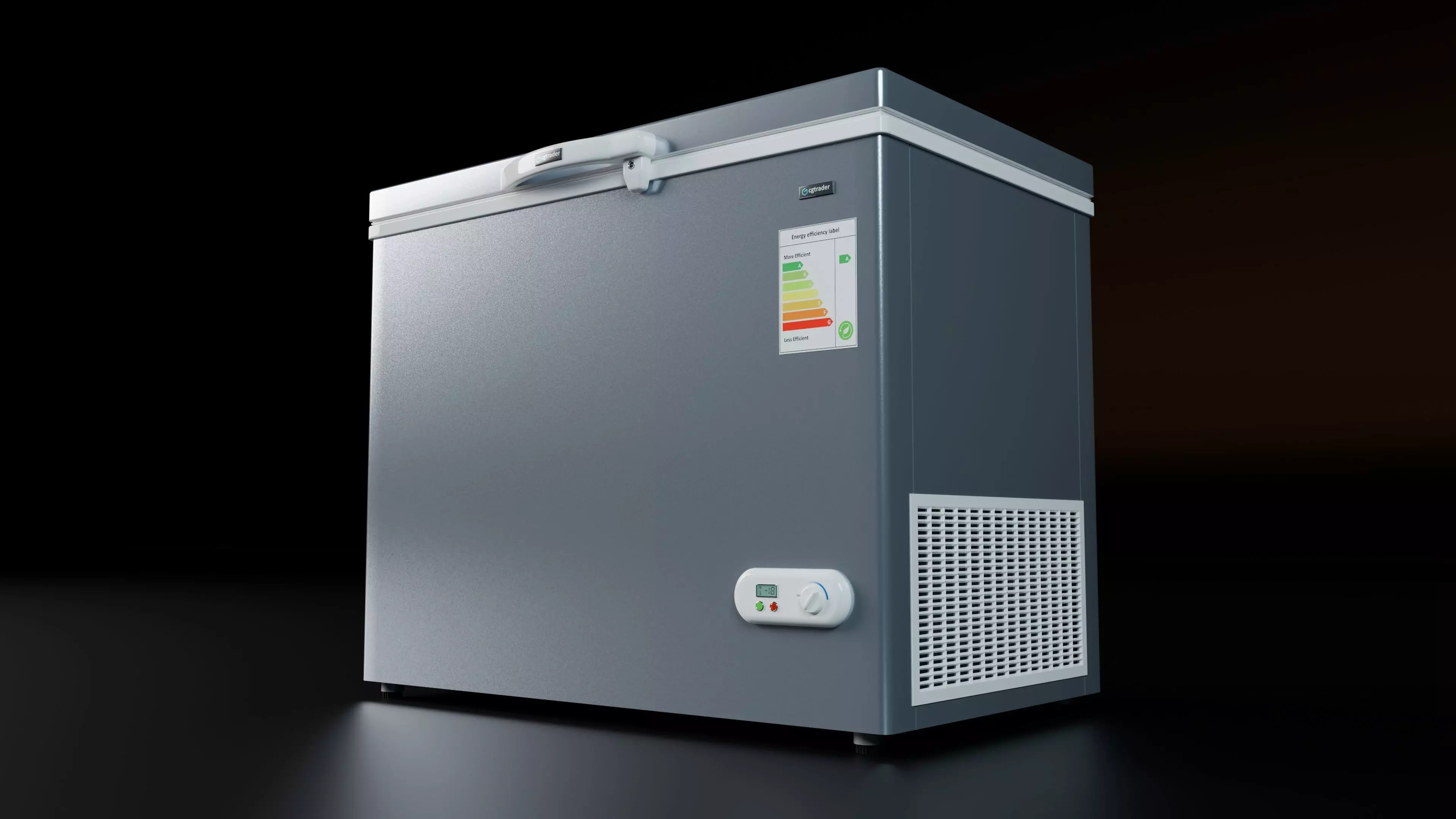 Chest Freezer 3D model_0